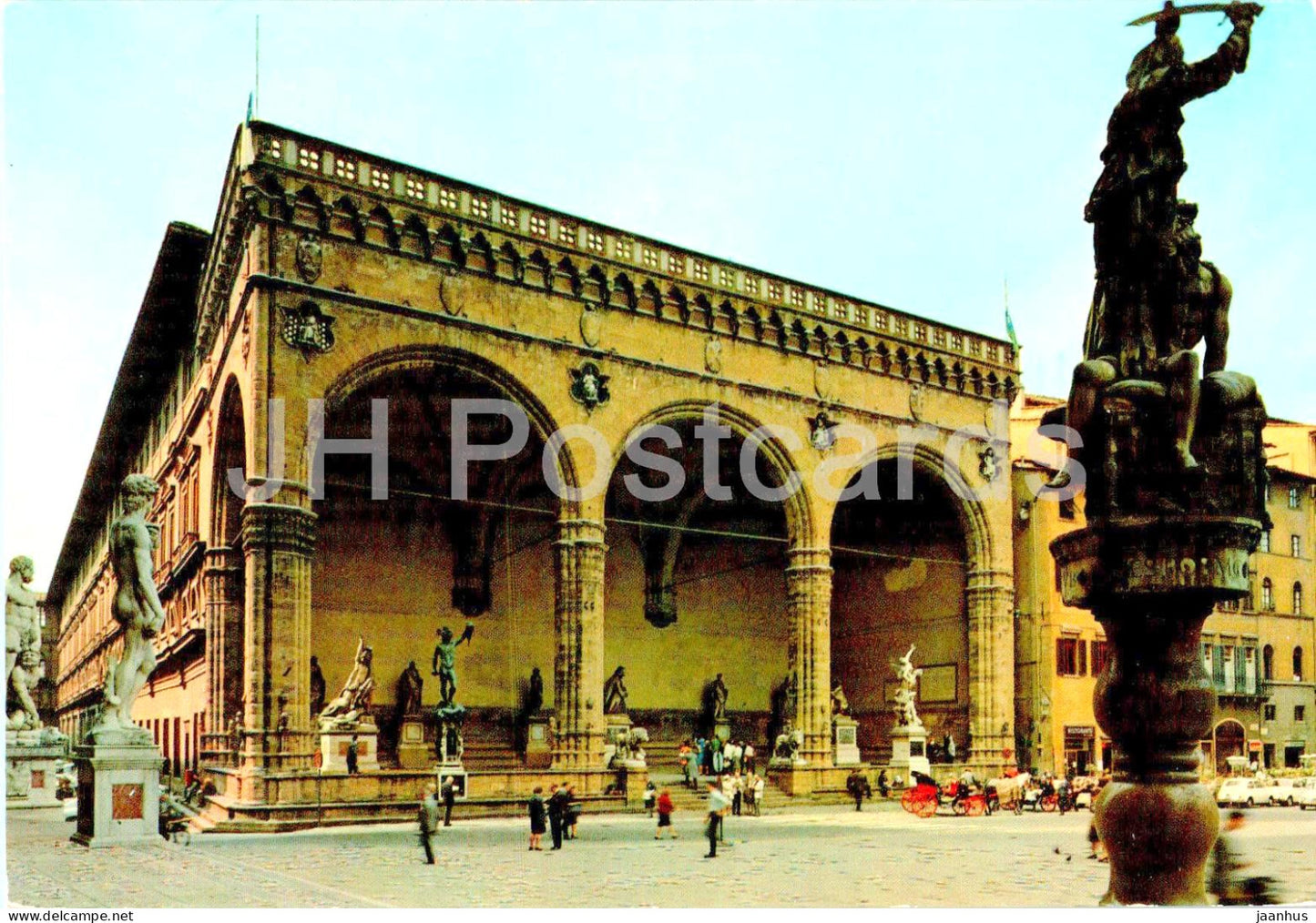 Firenze - Florence - Piazza Signoria - Loggia dell'Orcagna - square - 214 - 1975 - Italy - used - JH Postcards
