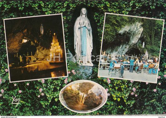 Nos Belles Pyrenees - Souvenir de Lourdes - multiview - France - unused - JH Postcards