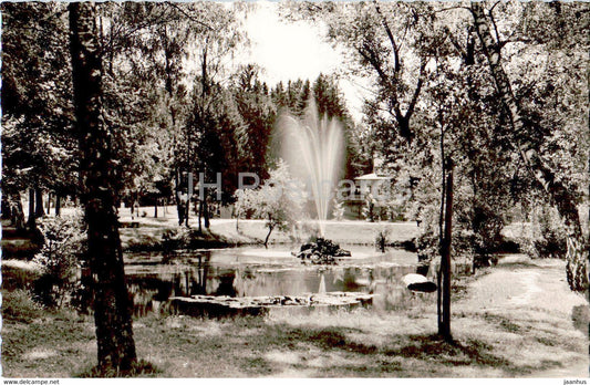 Bad Worishofen - Kneippheilbad - Springbrunnen im Kurpark - old postcard - Germany - unused - JH Postcards