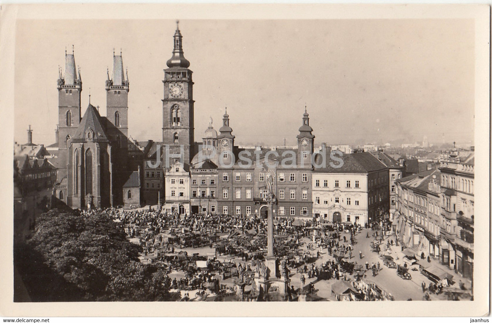 Hradec Kralove - Velke Namesti - square - Grafo Cuda - old postcard - Czech Republic - unused - JH Postcards