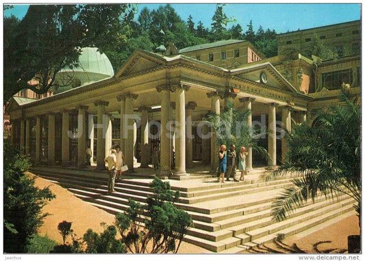 Marianske Lazne - Marienbad - spa - Cross Spring - Czechoslovakia - Czech - used 1977 - JH Postcards