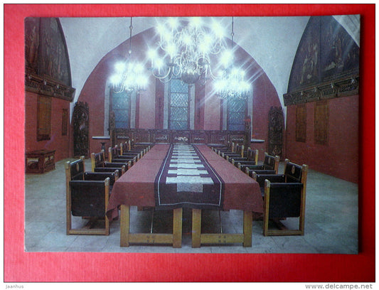 Interior of the Town Hall - Tallinn - 1988 - Estonia USSR - unused - JH Postcards