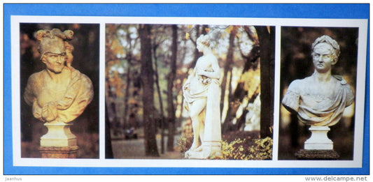 Achilles sculpture - Glory - Russian Emperor - Summer Garden - Leningrad - St. Petersburg - 1985 - Russia USSR - unused - JH Postcards
