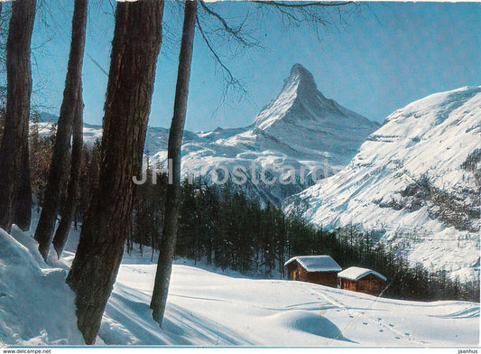 Zermatt - Matterhorn 4477 m - 1973 - Switzerland - used - JH Postcards