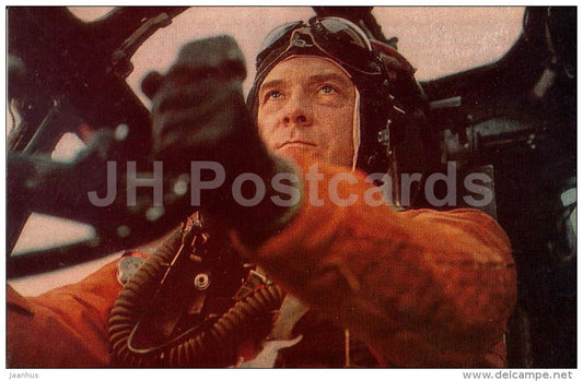 Case in 36-80 - actor A. Kuznetsov - pilot - Movie - Film - soviet - 1984 - Russia USSR - unused - JH Postcards