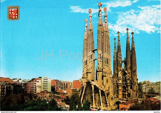 Barcelona - Temple de la Sagrada Familia - temple - 440 - Spain - unused - JH Postcards