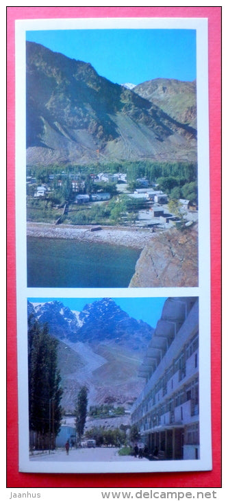 Gorno-Badakhshan Autonomous Province centrum city view - hotel Druzhba - Khorugh - 1974 - Tajikistan USSR - unused - JH Postcards