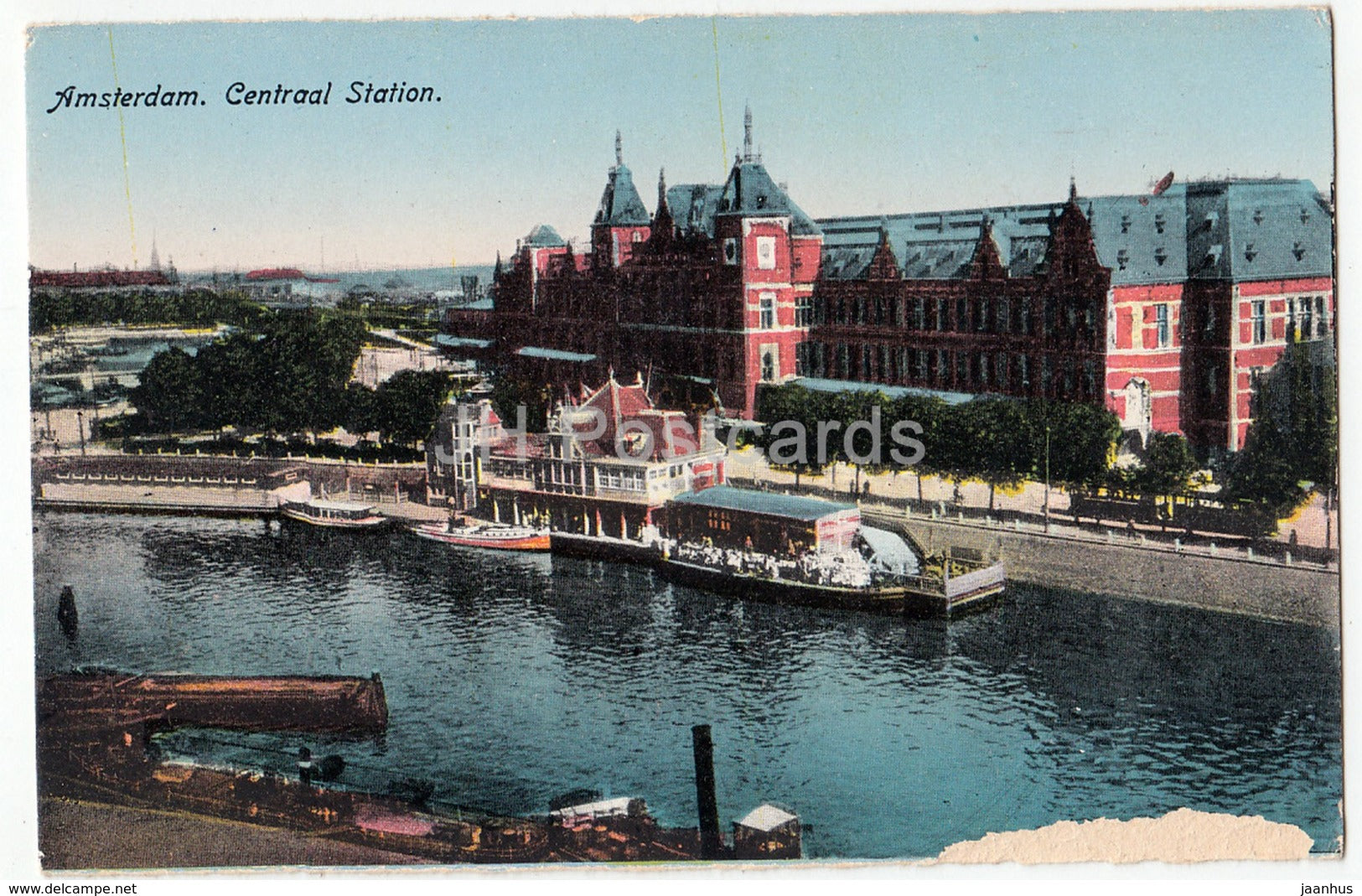 Amsterdam - Central Station - J. Sleding - JSA - old postcard - Netherlands - unused - JH Postcards