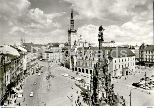 Olomouc - Peace Square with Town Hall and the Holy Trinity Column - Czech Repubic - Czechoslovakia - unused - JH Postcards