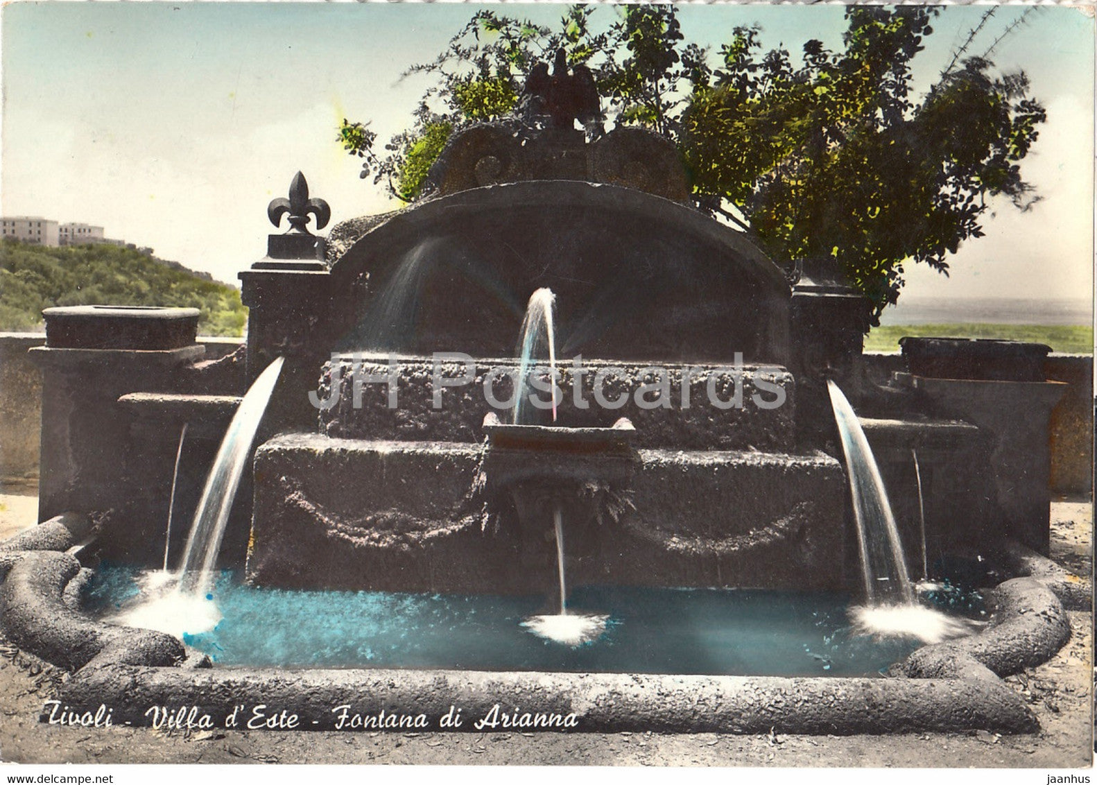 Tivoli - Villa d'Este  - Fontana di Arianna - old postcard - 1953 - Italy - used - JH Postcards