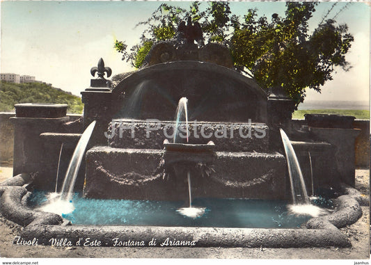 Tivoli - Villa d'Este  - Fontana di Arianna - old postcard - 1953 - Italy - used - JH Postcards