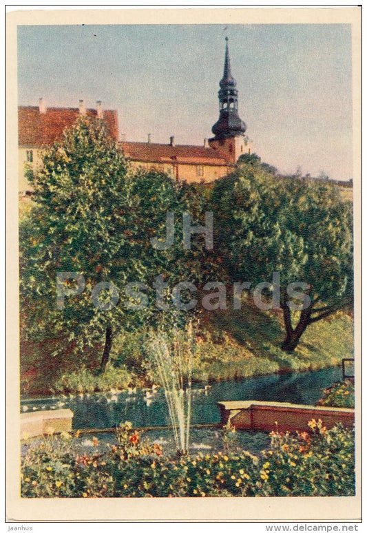 City Square - Tallinn - 1956 - Estonia USSR - unused - JH Postcards