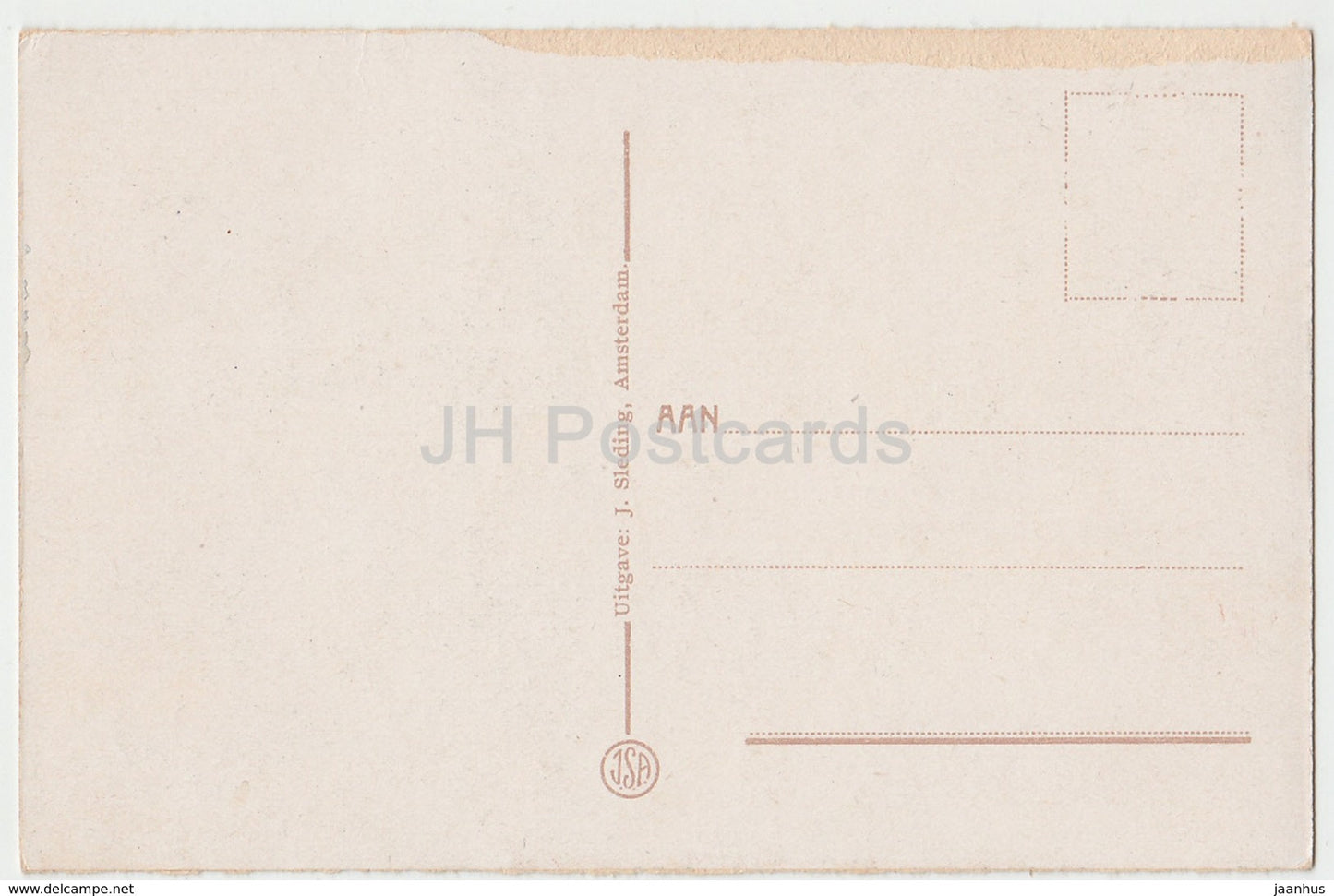Amsterdam - Central Station - J. Sleding - JSA - old postcard - Netherlands - unused