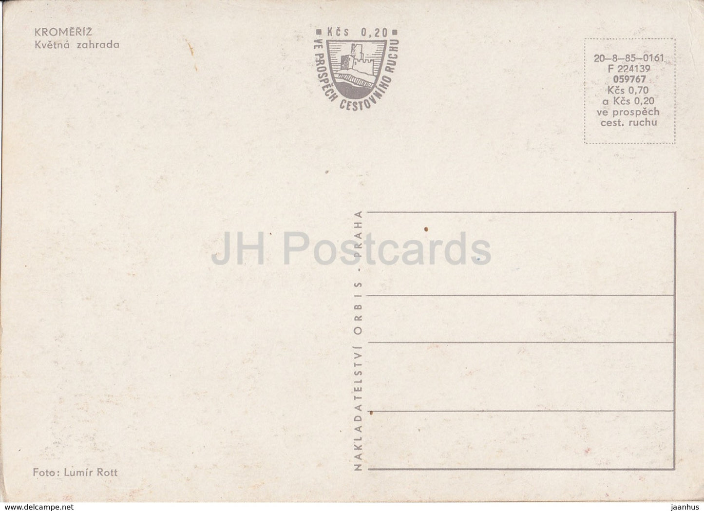 Kromeriz - Blumengarten - Tschechoslowakei - Tschechische Republik - unbenutzt