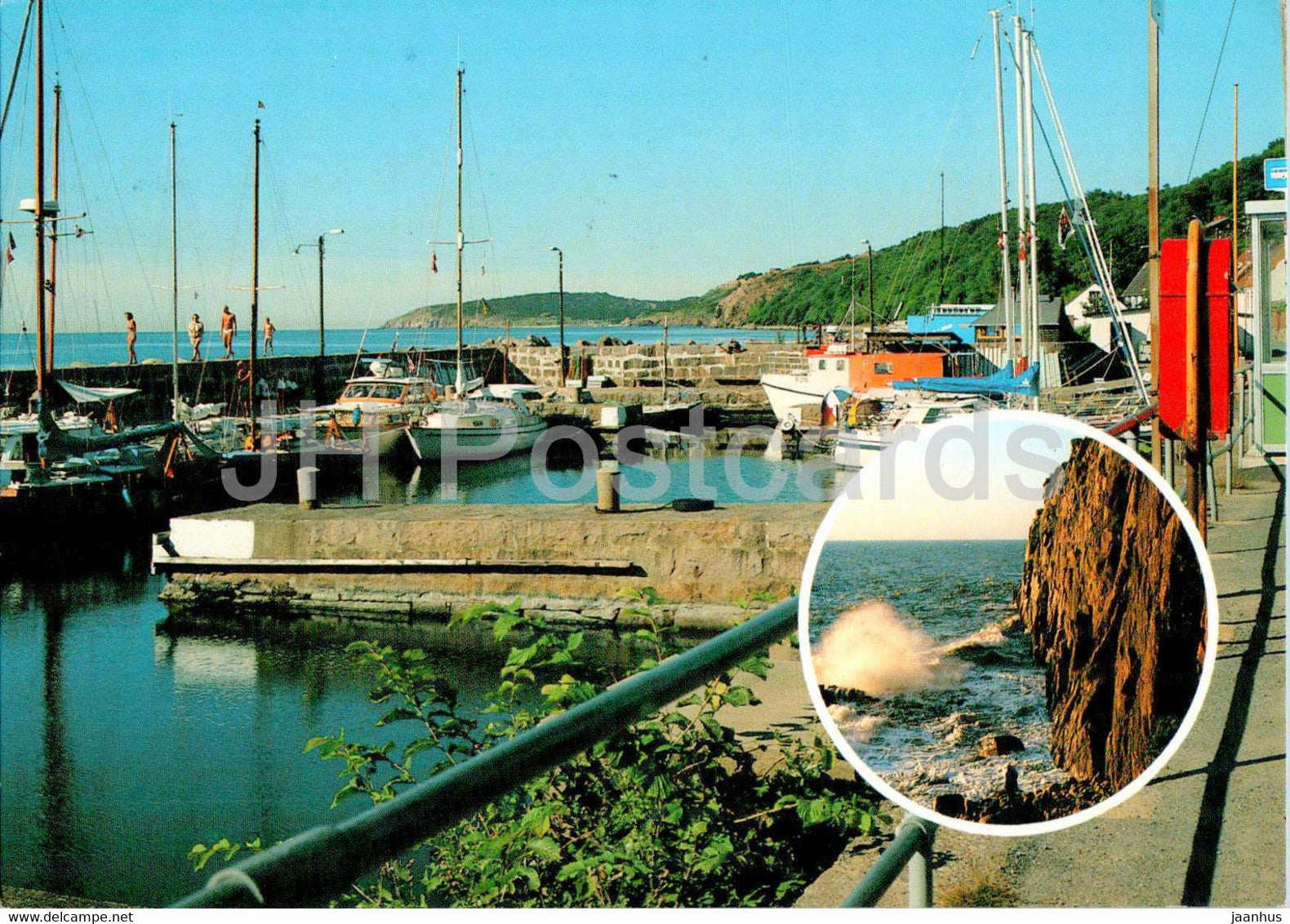 Bornholm - Vang - Jons Kapel - ship - boat - 8187 - 1991 - Denmark - used - JH Postcards