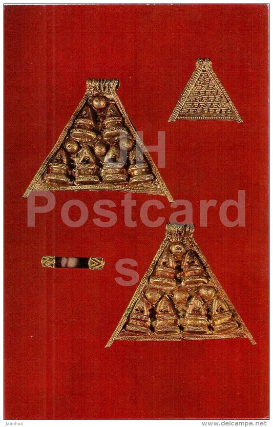 Pendants , Bead , 7th-6th centuries BC - Jewellery - Armenian History Museum - 1978 - Russia USSR - unused - JH Postcards