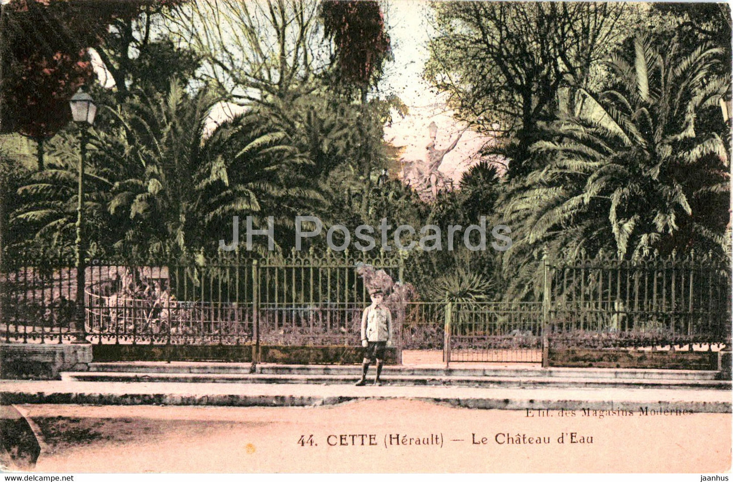 Cette - Herault - Le Chateau d'Eau - 44 - old postcard - 1923 - France - used - JH Postcards