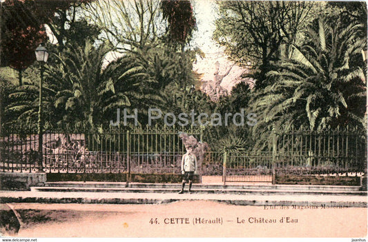 Cette - Herault - Le Chateau d'Eau - 44 - old postcard - 1923 - France - used - JH Postcards