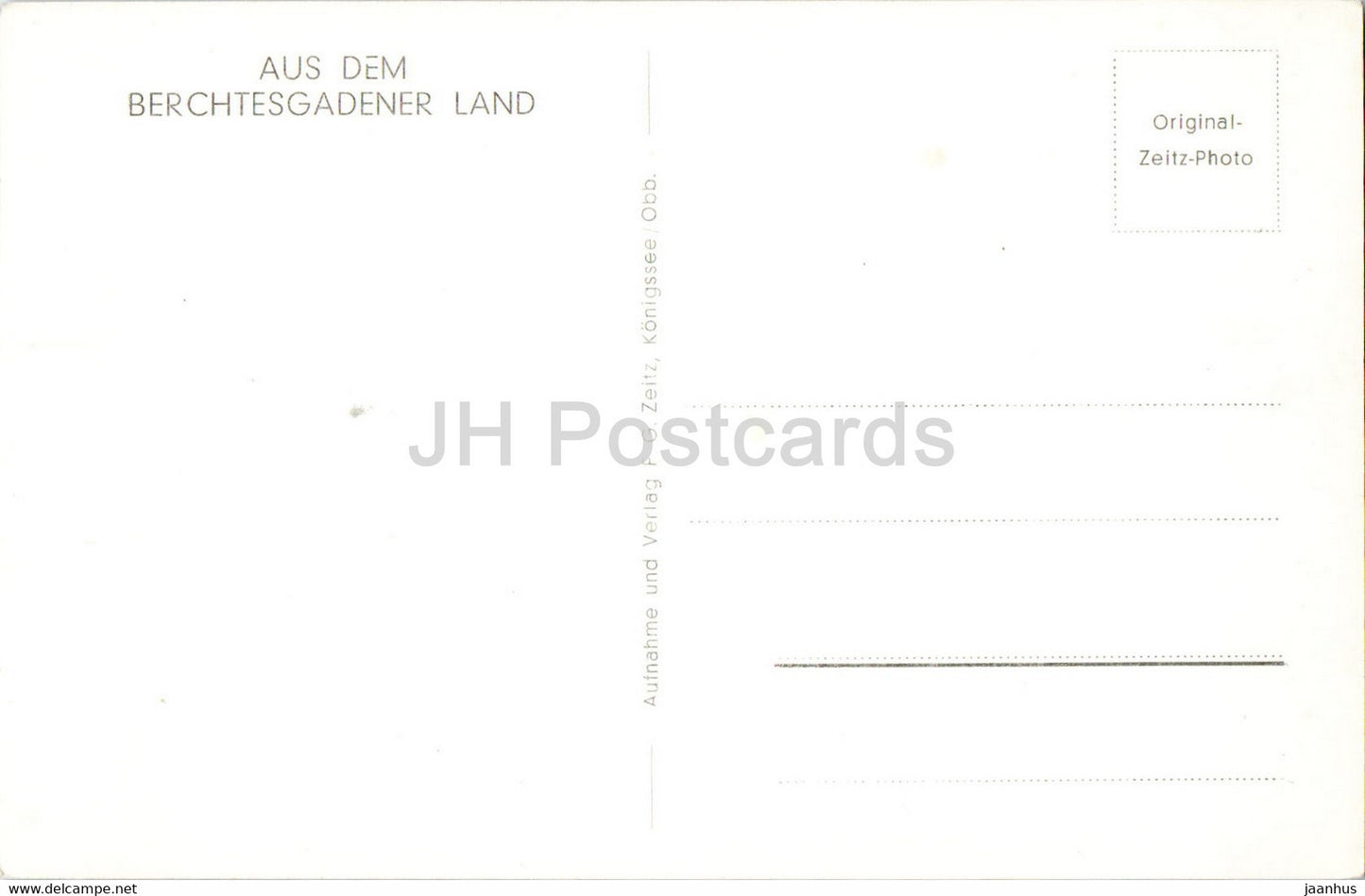 Berchtesgaden - Stangass - Pension Landhaus Urban - carte postale ancienne - Allemagne - inutilisée