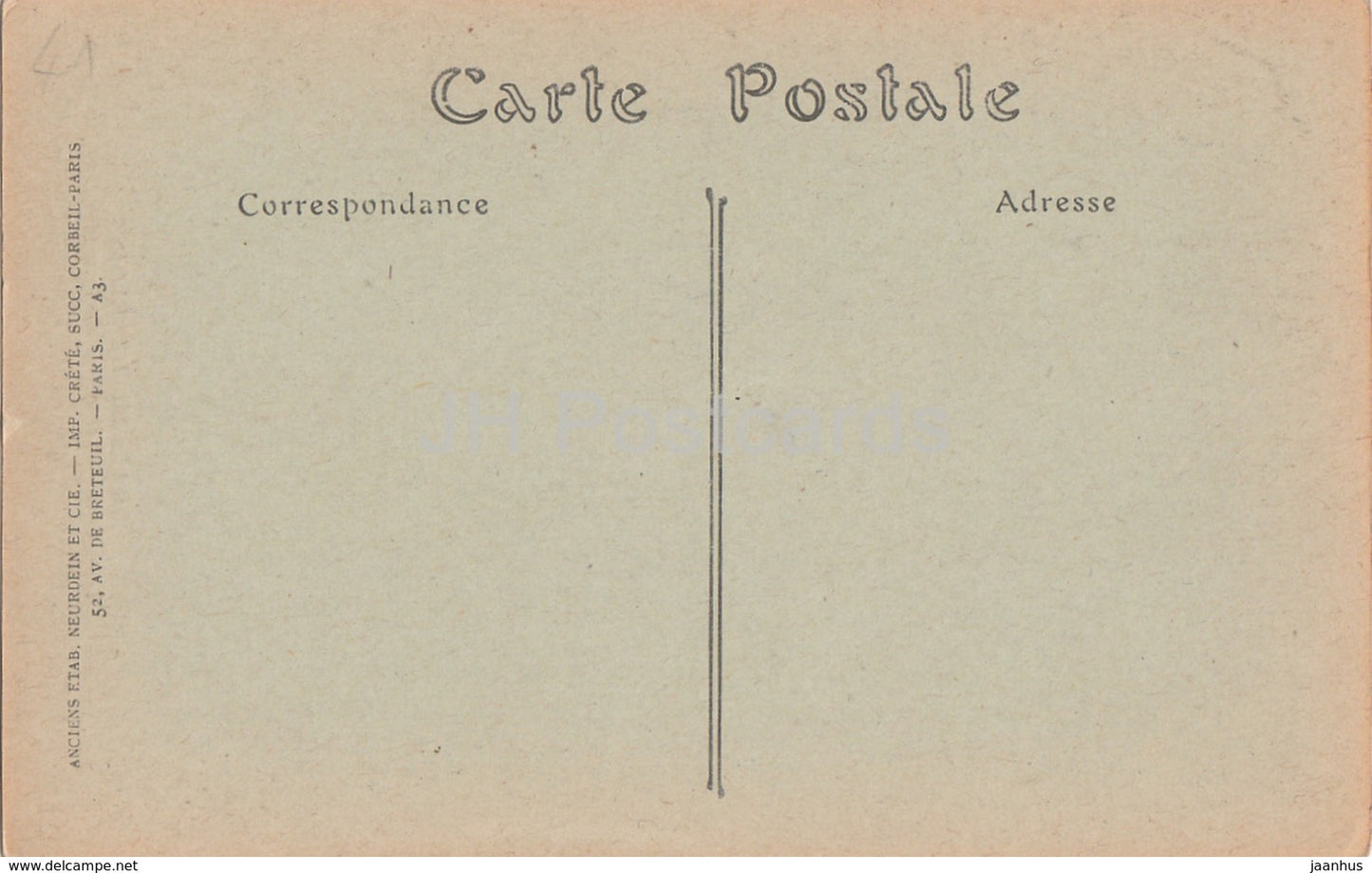 Chateau de Blois - Cul de Lampe - Aile Louis XII - Schloss - 573 - alte Postkarte - Frankreich - unbenutzt