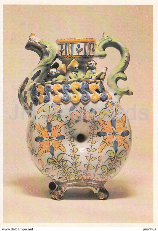 Kumgan for two drinks - Russian ceramics and porcelain - 1982 - Russia USSR - unused - JH Postcards