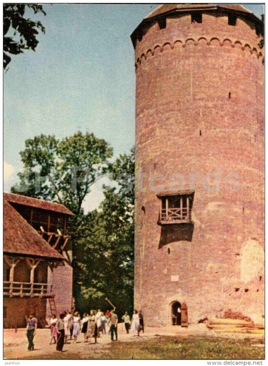 Tower of Turaida Castle and the Museum of Local Lore - Sigulda views - 1963 - Latvia USSR - unused - JH Postcards
