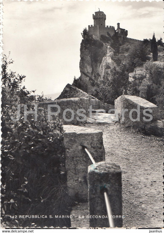 Repubblica di San Marino - La Seconda Torre - 142 - old postcard - 1944 - San Marino - used - JH Postcards