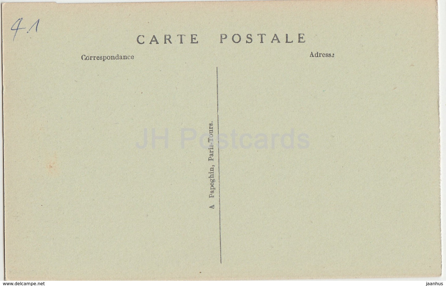 Chambord - Le Chateau - Chambre a coucher de Louis XIV - bedroom - 42 - old postcard - France - unused