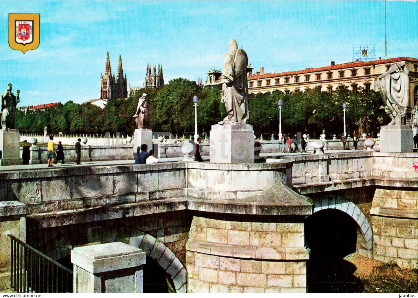 Burgos - Puente de San Pablo - bridge - 124 - Spain - unused - JH Postcards