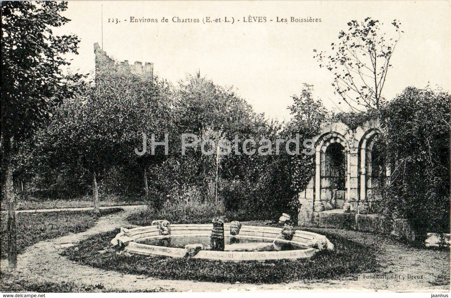 Leves - Les Boissieres - 123 - old postcard - France - unused - JH Postcards