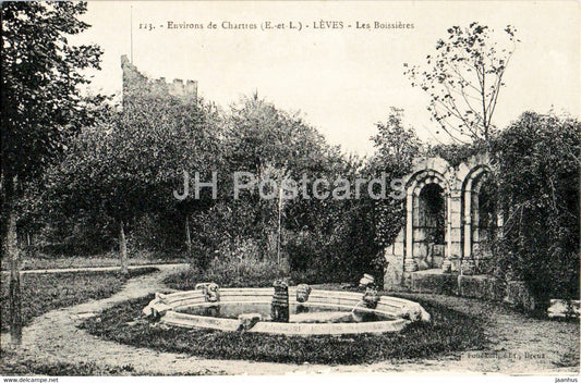 Leves - Les Boissieres - 123 - old postcard - France - unused - JH Postcards