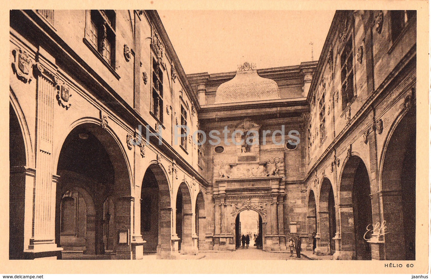 Toulouse - Le Capitole Cour Henri IV - Pyrenees Ocean - 7 - old postcard - France - unused - JH Postcards