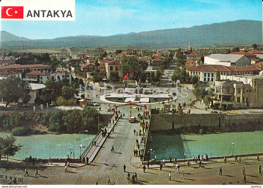 Antakya - The river Asi and general view - 1984 - Turkey - used - JH Postcards