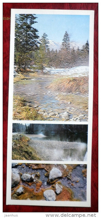thermal waters - Barguzinsky Nature Reserve - near lake Baikal - 1975 - Russia USSR - unused - JH Postcards