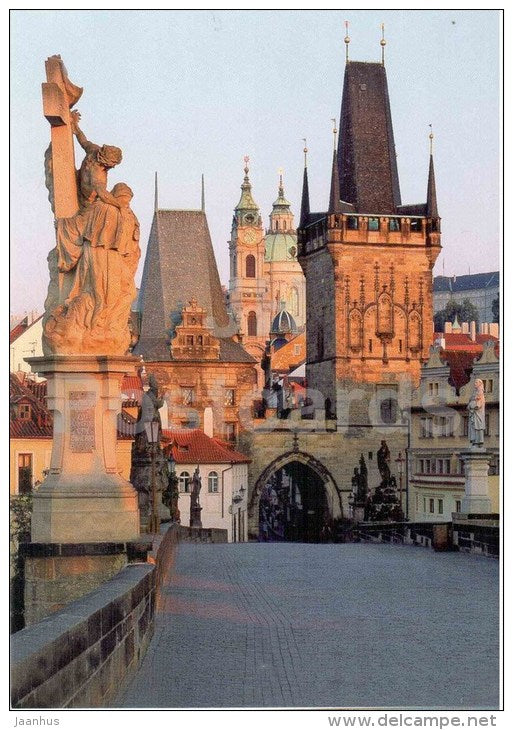 Praha - Prague - Charles Bridge - The Lesser Town Towers - Czech Republic - unused - JH Postcards