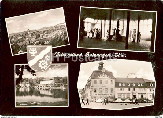 Volkssolbad Salzungen - Kurhaus - Thur - old postcard - Germany DDR - unused - JH Postcards