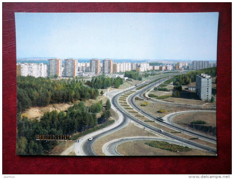 Karolinishkes - new city district - Vilnius - 1984 - Lithuania USSR - unused - JH Postcards