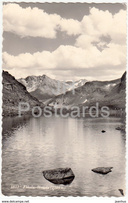 Fluela Hospiz 2389 m - 5933 - Switzerland - 1962 - used - JH Postcards