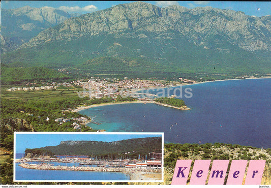 Kemer - port - 1990 - Turkey - used - JH Postcards