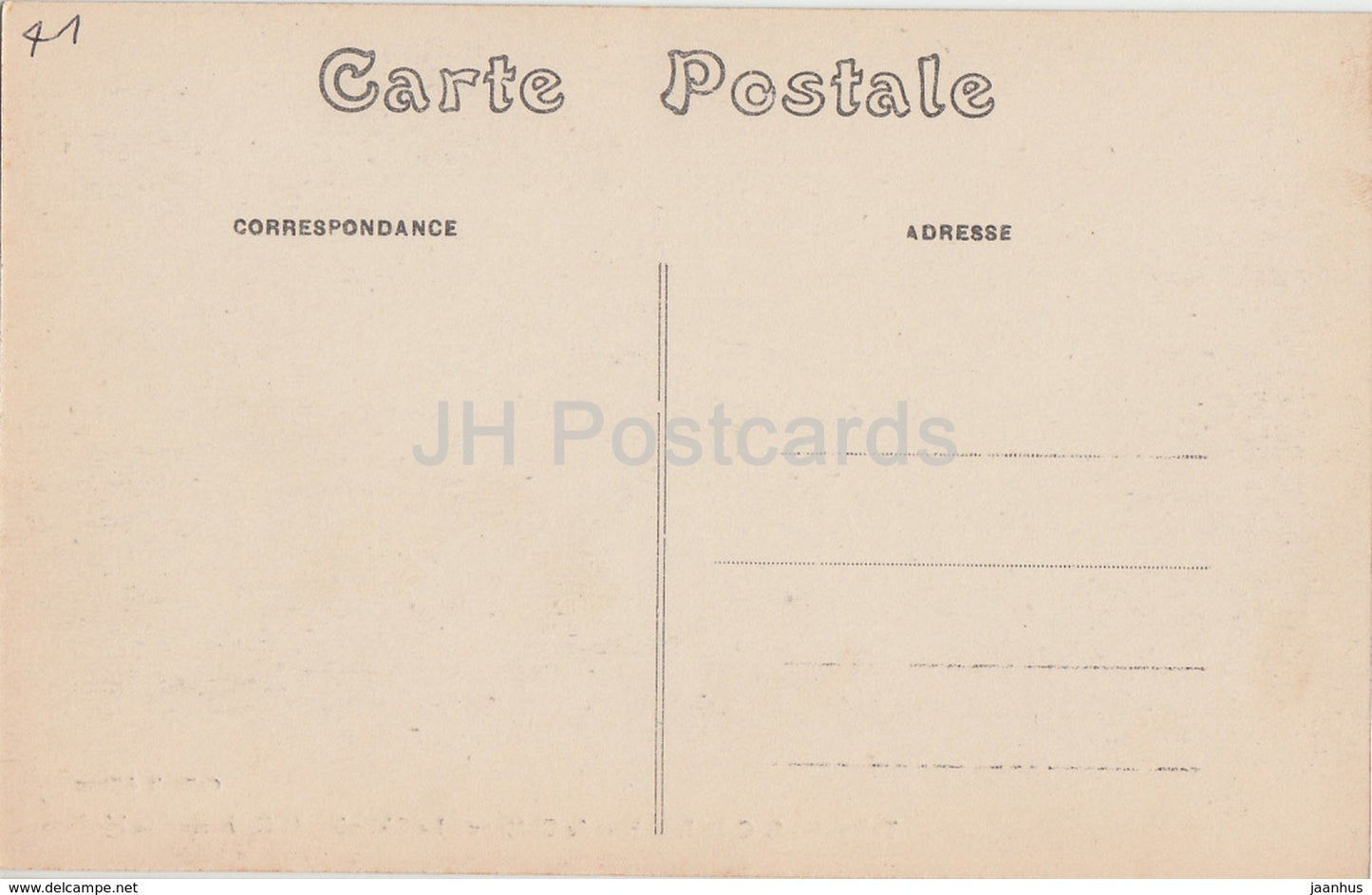 Talcy - Intérieur du Château - La Chambre de Catherine de Médicis - château - carte postale ancienne - France - inutilisé