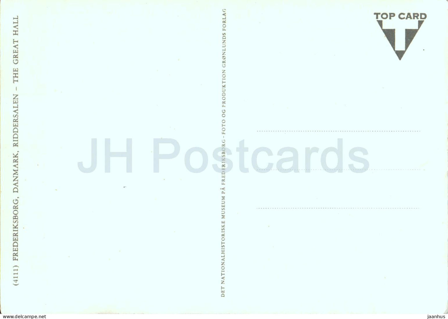 Frederiksborg Slot - Riddersalen - The Great Hall - castle - 4111 - Denmark - unused