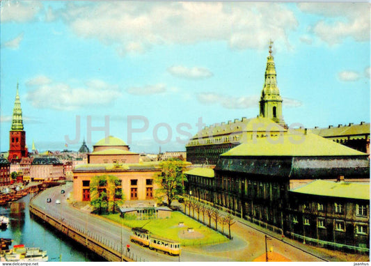 Copenhagen - Kobenhavn - Thorvaldsens Museum - tram - 1700/16 - Denmark - unused - JH Postcards