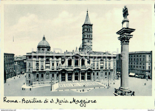Roma - Rome - Basilica di S Maria Maggiore - old postcard - 1934 - Italy - unused - JH Postcards