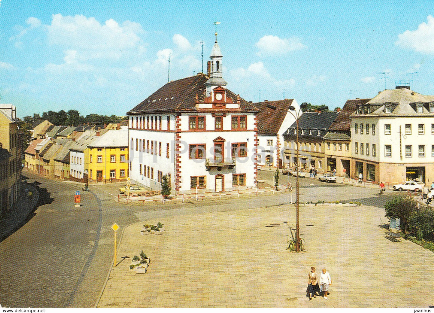 Geithain - Markt mit Blick zum Rathaus - Germany DDR - used - JH Postcards