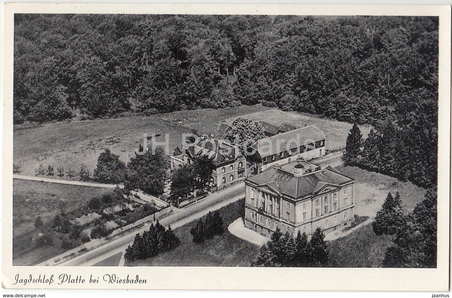 Jagdschloss Platte bei Wiesbaden - castle - 31 - 1954 - Germany - used - JH Postcards