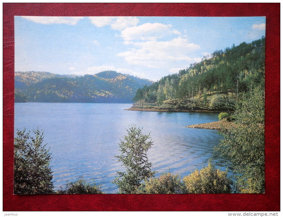 on the lake - nature - 1981 - Russia USSR - unused - JH Postcards