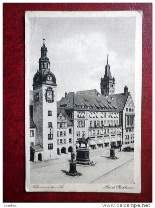 Neues Rathaus - 103 - Chemnitz - old postcard - Germany - unused - JH Postcards