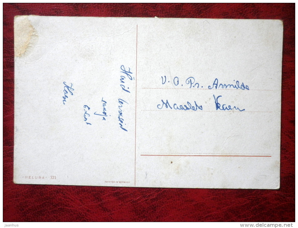 Painting by W. Schmeltow - PELUBA - windmill - serie 321 - Germany - circulated in Estonia - used - JH Postcards