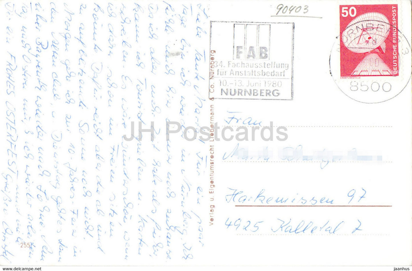 Nurnberg - Hans Sachs - Burg - Heiliggeistspital - Marktplatz - Konigstrasse - 1980 - Germany - used