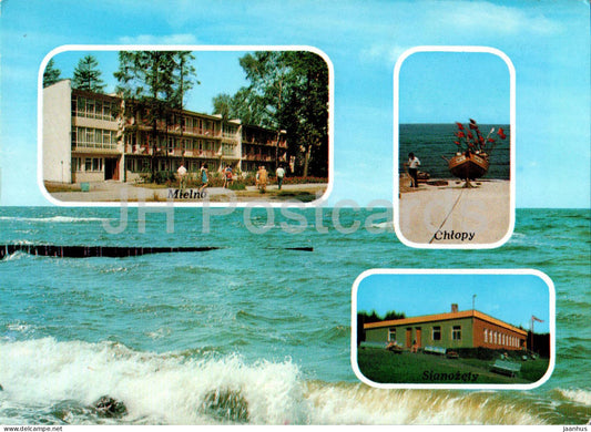 Nad Baltykiem - Mielno - Chlopy - Sianozety - Baltic Sea - 25 - 1 - multiview - Poland - unused - JH Postcards